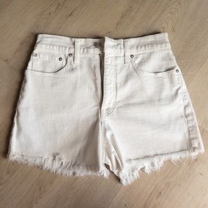 Madewell The Perfect Vintage White Jean Short - Size 27